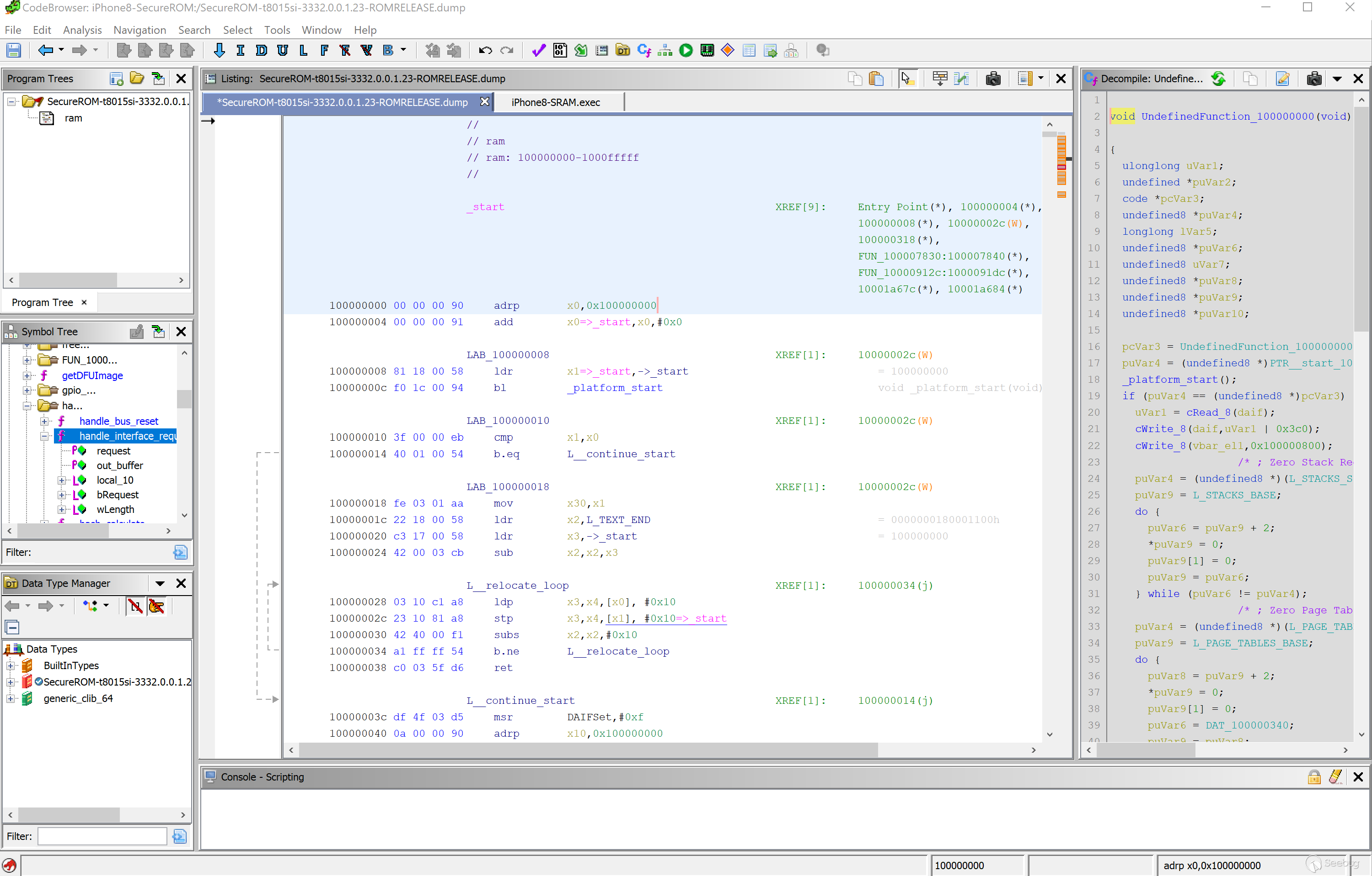 iOS Secure ROM Decompile Result