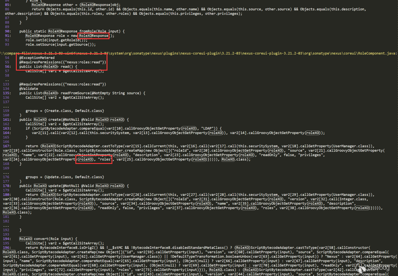 Nexus Repository Manager 2.x command injection vulnerability (CVE