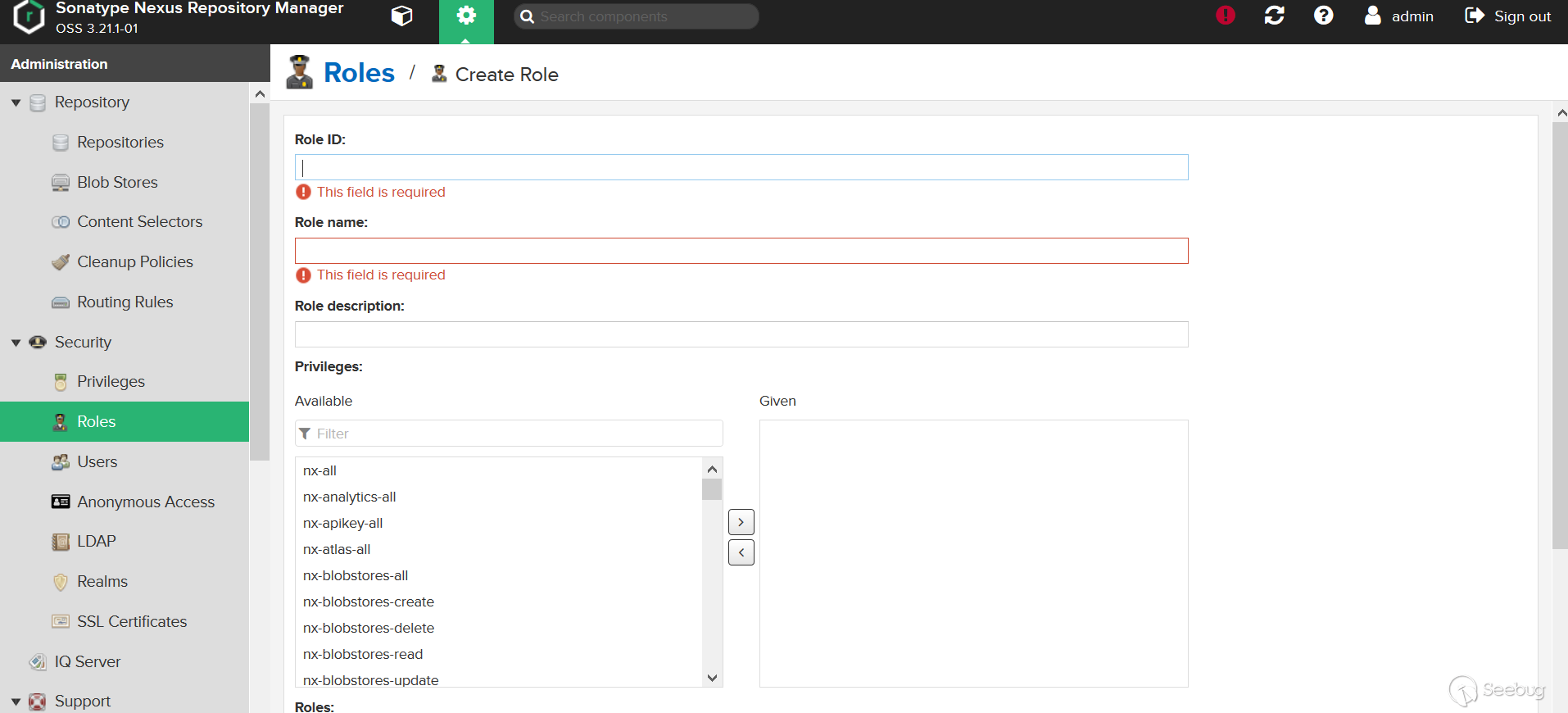 Nexus Repository Manager 2.x command injection vulnerability (CVE