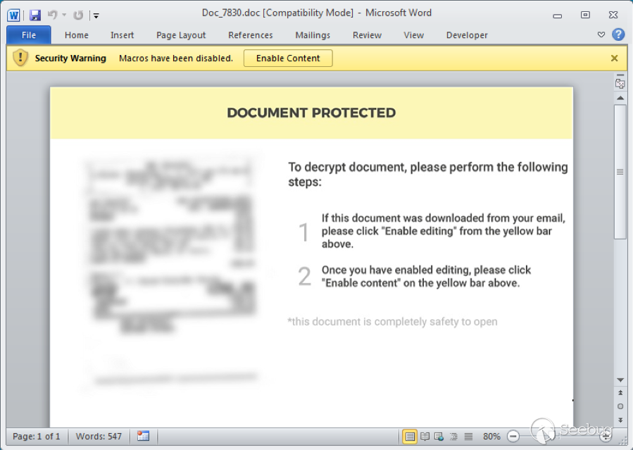 图1.1 MS Office
Word中的样本内容