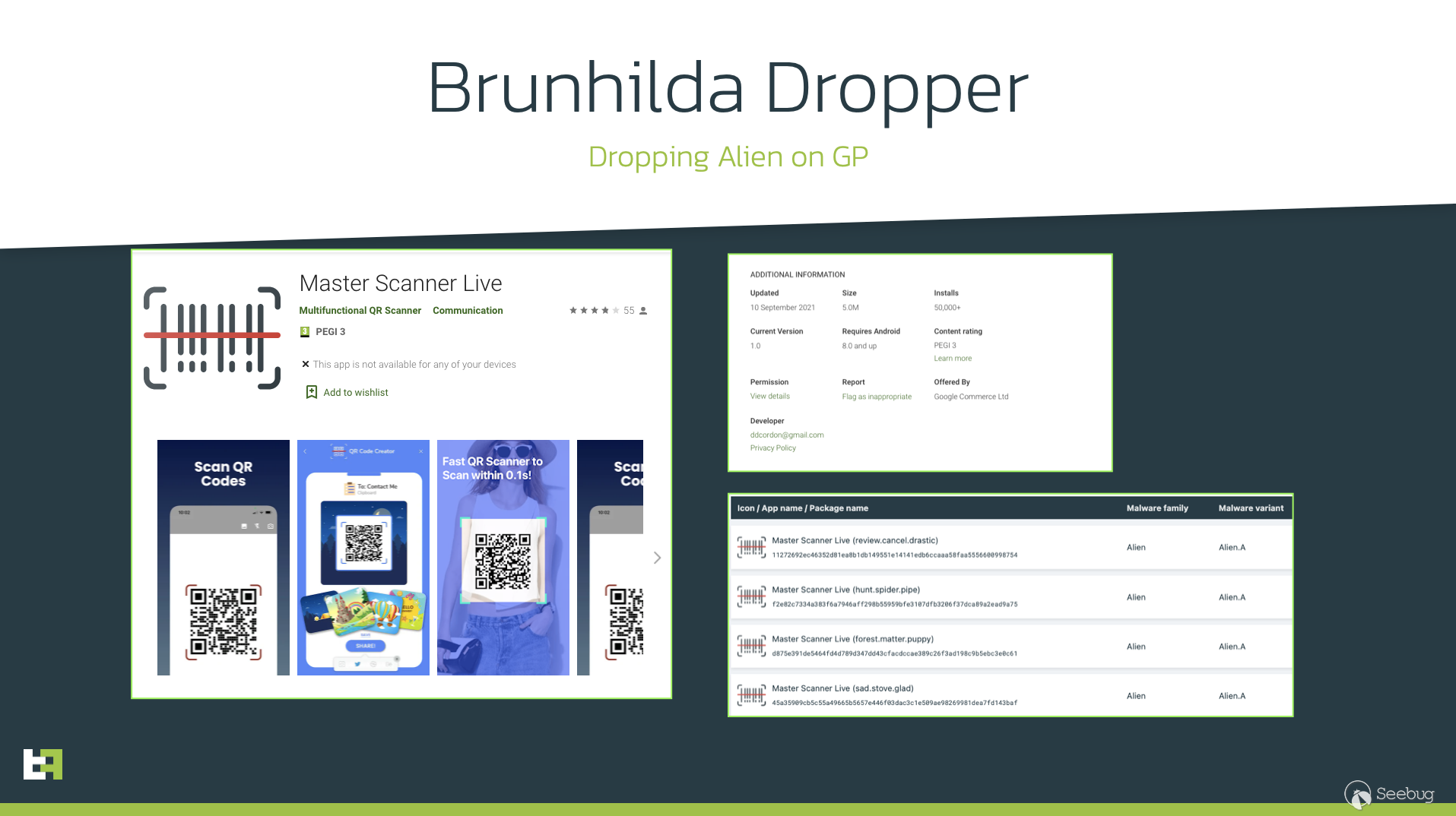 Brunhilda dropping Alien on
GP