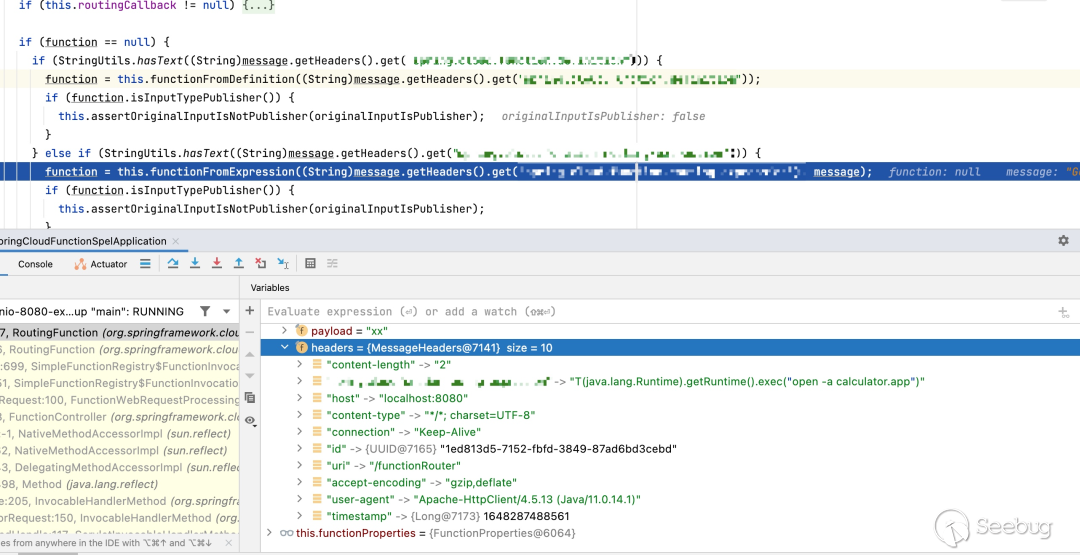 Spring Cloud Function SpEL 表达式注入