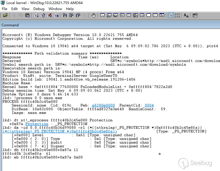 8.本地內核調試繞過PPL