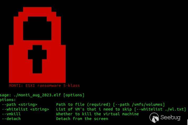 August 2023 MONTI Locker help screen