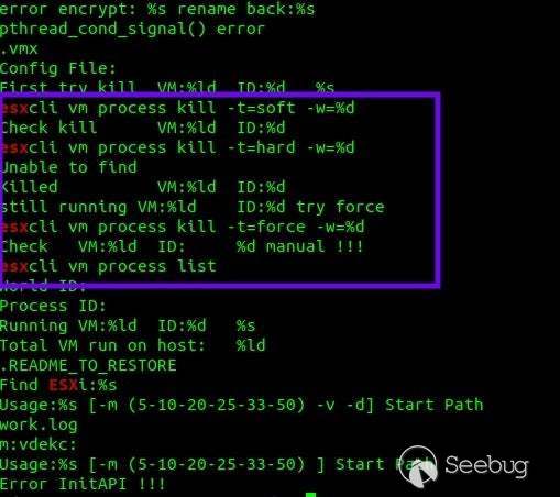 VMware ESXi commands in Abyss Locker