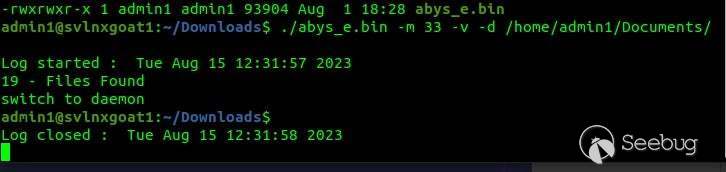 Abyss Locker Command Options