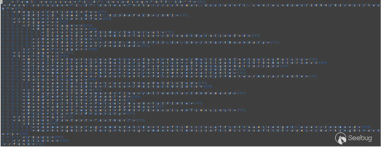 Figure 9: power.xml natively before beautification.